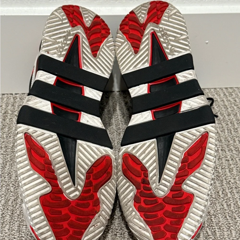 Size 11.5 - adidas Niteball Crystal White Scarlet - Picture 6 of 6
